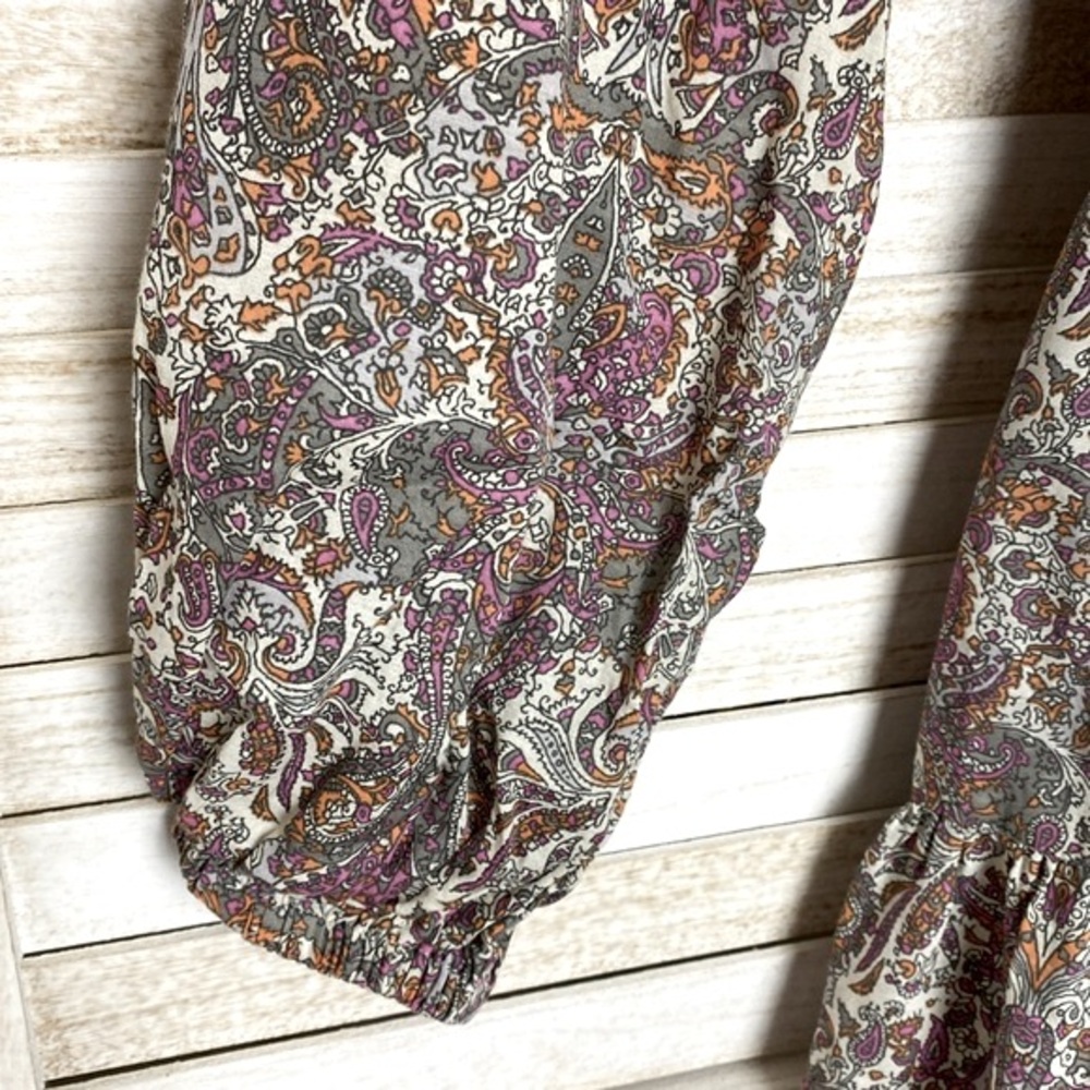 Anthropologie Paisley Long Sleeved Dress Size XS - Picture 3 of 10